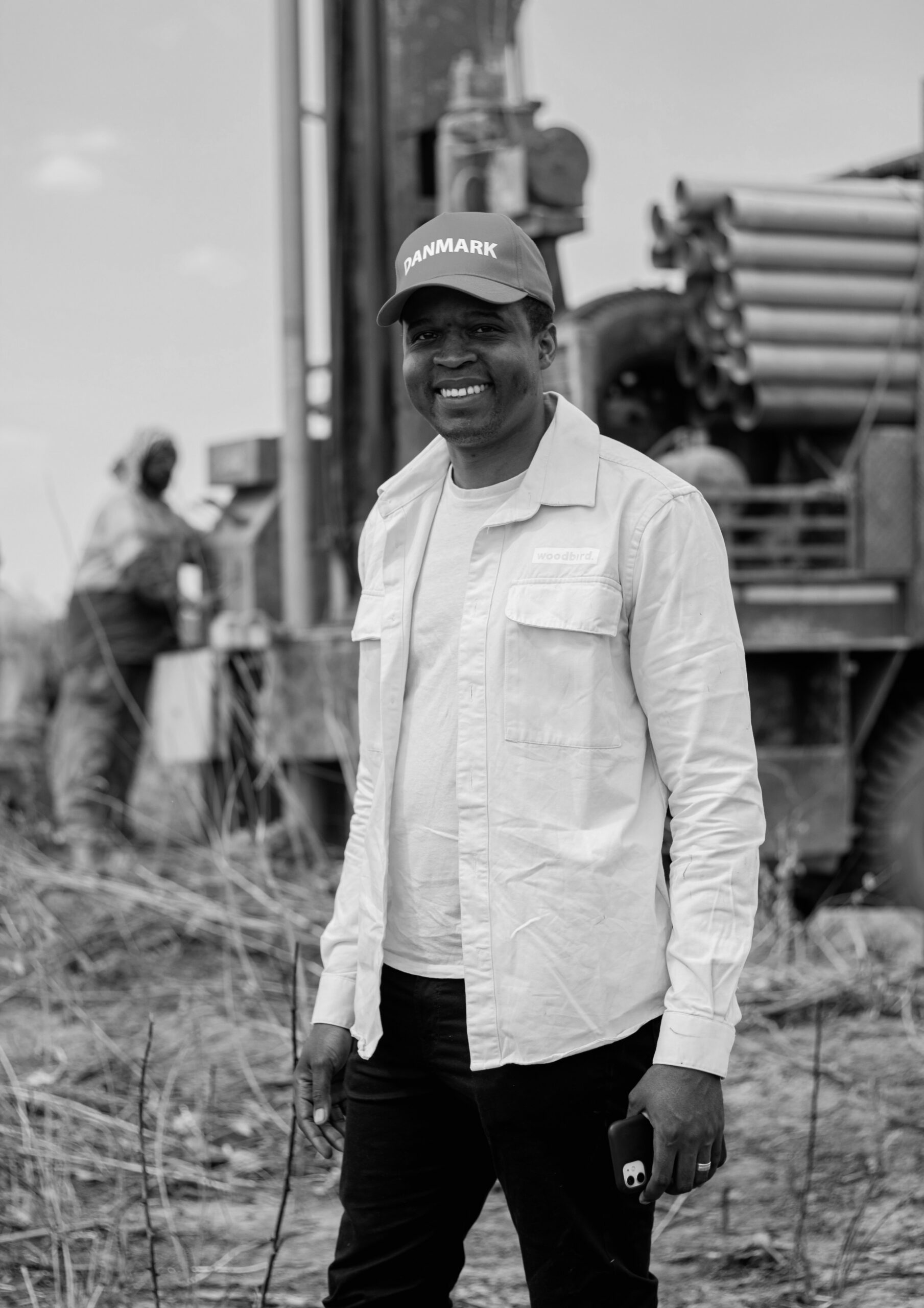 Alfred Mwabala, CEO of ZamNordic, standing on site in Zambia